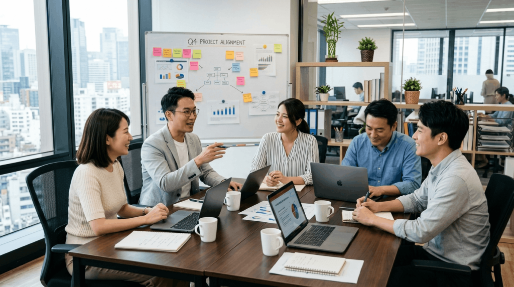 Private limited company meeting scene